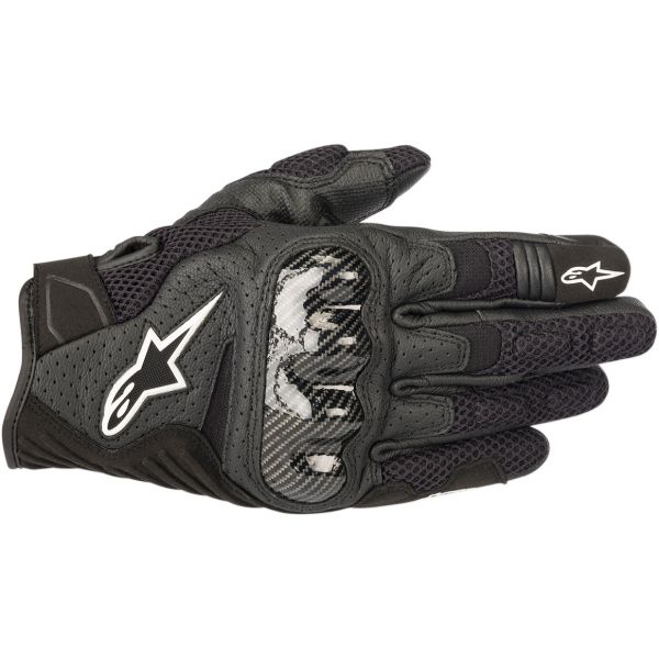 Gloves Racing Alpinestars SMX-1 Air V2 Performance Black/White Textile/Leather Gloves