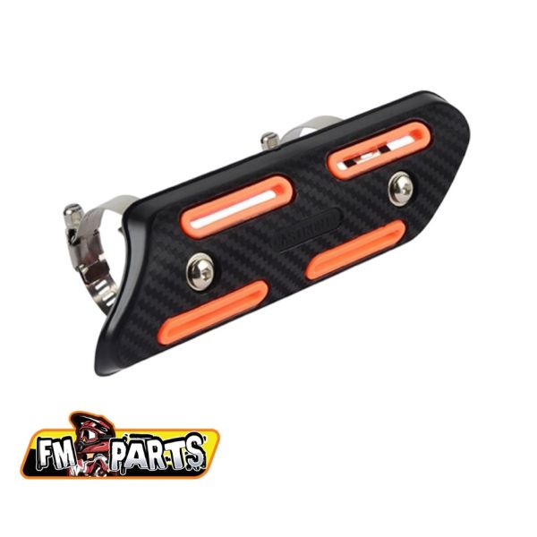 Exhaust Accessories Fm-Parts Exhaust Protection 4 Stroke Universal Black/Orange