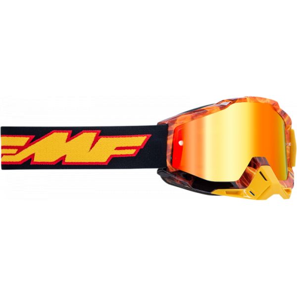 Kids Goggles MX-Enduro FMF Vision Youth Spark Goggles Red Mirror F-50300-251-06