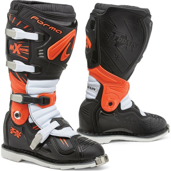 Boots MX-Enduro Forma Boots Terrain TX Black/Orange/White Boots