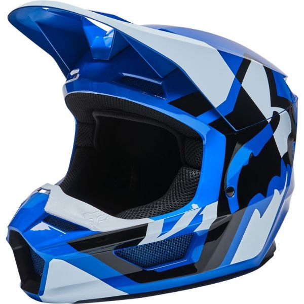 Helmets MX-Enduro Fox Racing V1 LUX HELMET, ECE [BLU]
