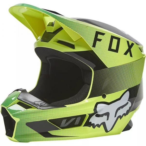  Fox Racing Casca Moto Enduro V1 Ridl Fluo Yellow