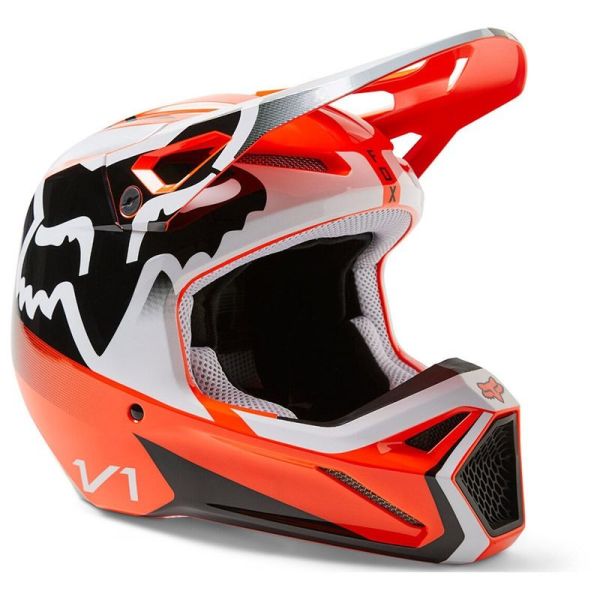 Helmets MX-Enduro Fox Racing Moto MX Helmet V1 Leed Dot/Ece Flo Orange 23