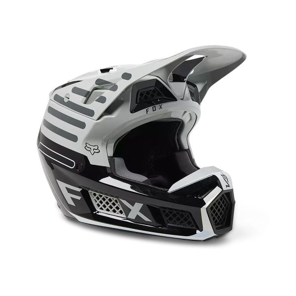 Helmets MX-Enduro Fox Racing Moto MX Helmet V3 RS Ryaktr Ece Stealth Gray 23