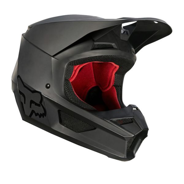  Fox Racing V1 Matte Black MX Helmet 