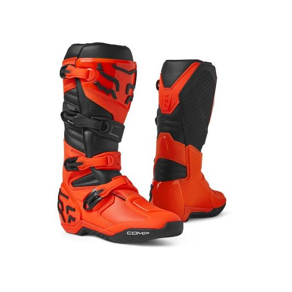  Fox Racing Enduro Moto Boots Comp Black/Flo Orange