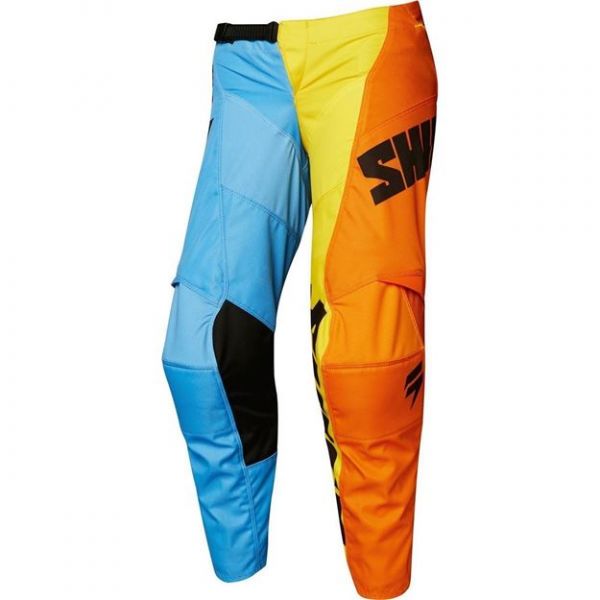 Kids Pants MX-Enduro ShiftMX MX 180 Whit3 Tarmac Orange/Blue Youth Pants