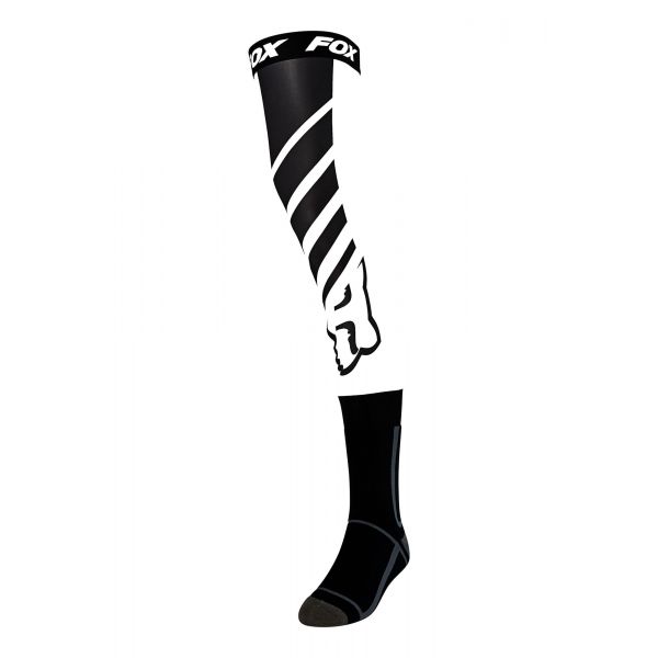  Fox Racing Knee Brace Mach One MX Socks Black/White