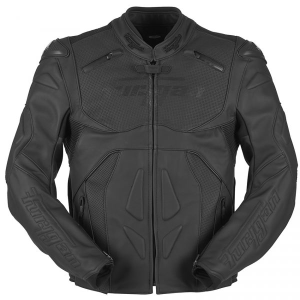  Furygan Leather Moto Jacket Ghost Black