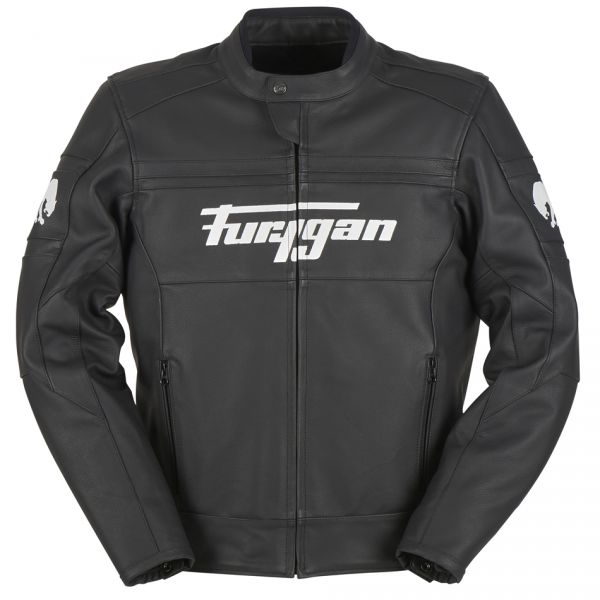  Furygan Leather Jacket Houston V3 Black/White