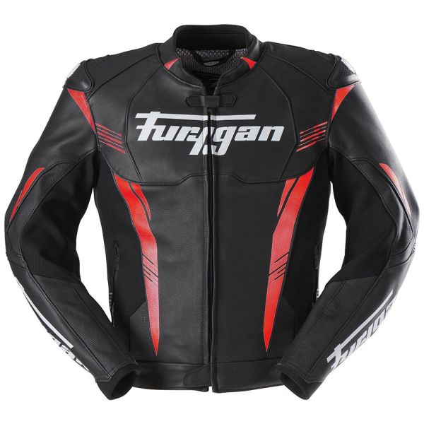  Furygan Leather Moto Jacket Pro One Black-Red-White 6030-102