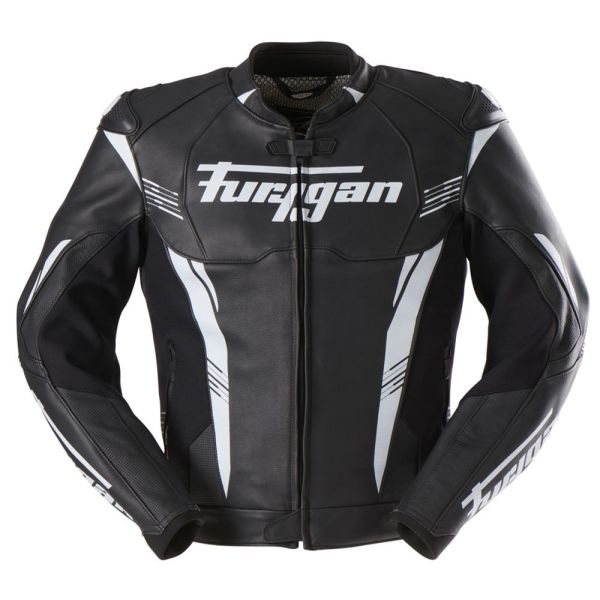  Furygan Leather Moto Jacket Pro One Black-White 6030-143