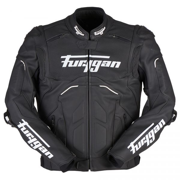 Leather Jackets Furygan Leather Moto Jacket Raptor Evo 2 Black/White