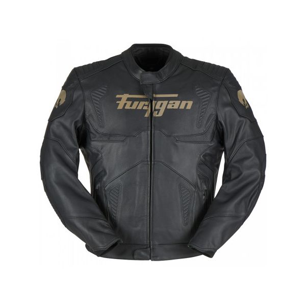  Furygan Leather Moto Jacket Sherman Evo Black 6023-1