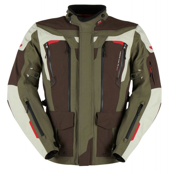 Textile jackets Furygan 6439-827 Moto Textile Jacket Voyager 3C Coffe/Pearl/Anthracite