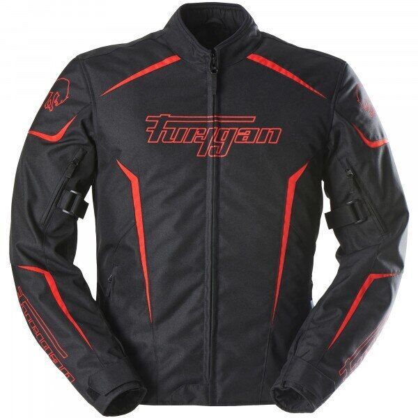  Furygan Textile Moto Jacket Yori Black-Red 6461-108