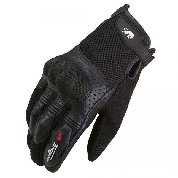 Gloves Womens Furygan Textile/Leather Moto Gloves TD12 Dama Black 4394-1