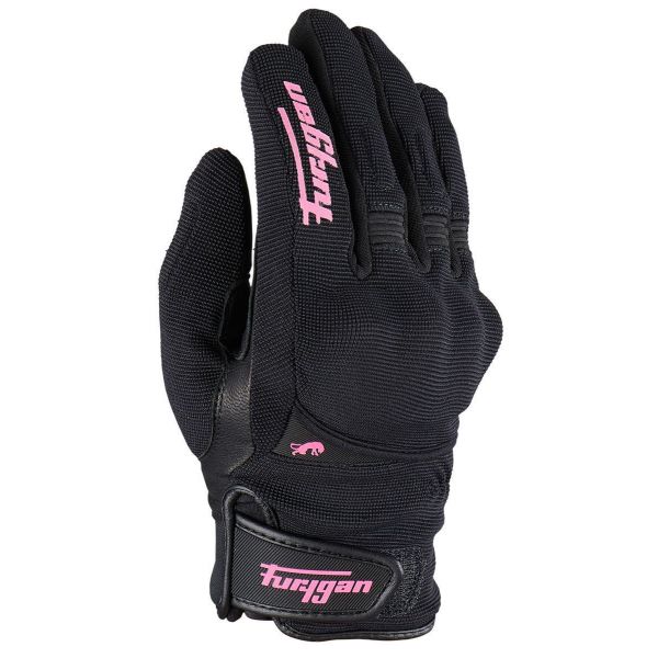 Gloves Womens Furygan 4532-150 Gloves Jet Lady All Season D3O Black/Pink