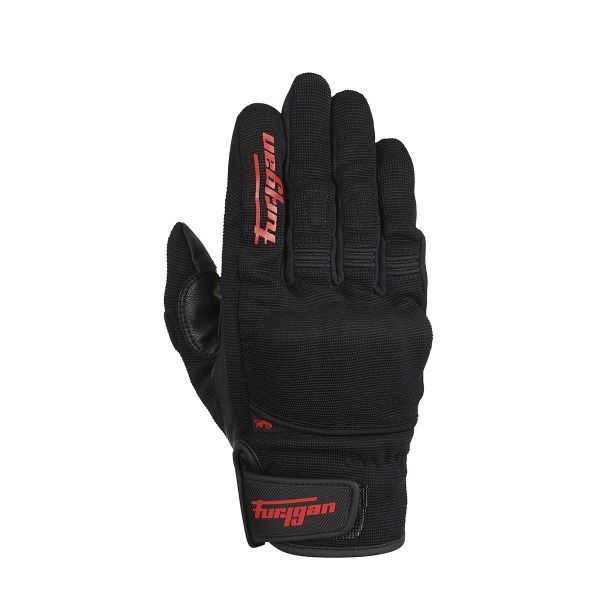 Gloves Womens Furygan Textile/Leather Moto Gloves Jet D30 Dama Burgundy 4486-338