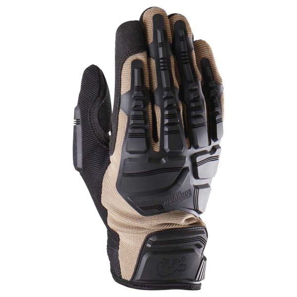 Gloves Touring Furygan Textile/Leather Moto Gloves Tekto Evo Sand-Black 4553-238
