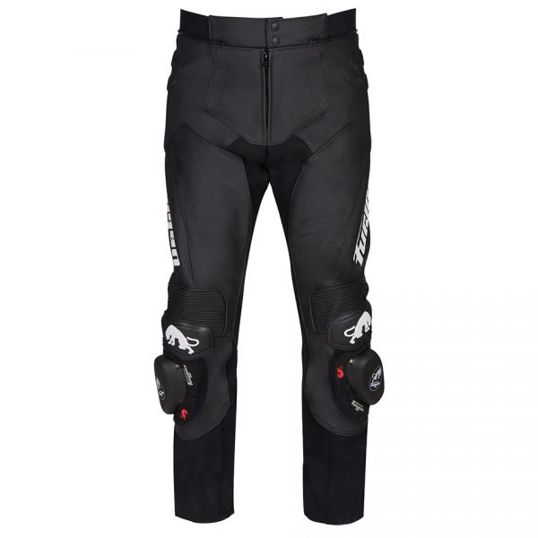 Leather Pants Furygan Leather Moto Pants Raptor Evo Black/White