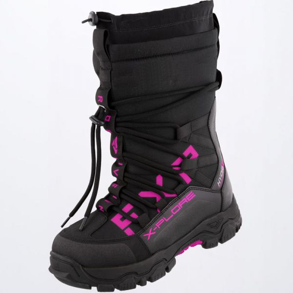 Women's Boots FXR Lady Snowmobil Boots X-Plore Short Black/Fuchsia