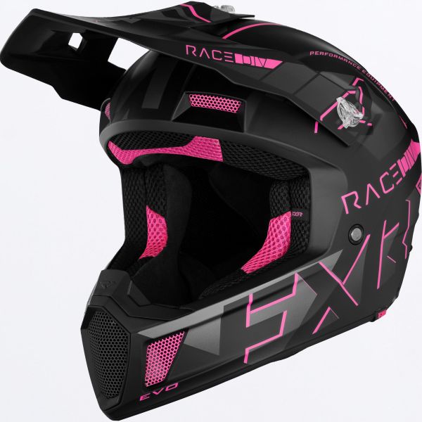 Casti Cross-Enduro FXR Casca Moto Enduro/Snow Clutch Evo Electric Pink