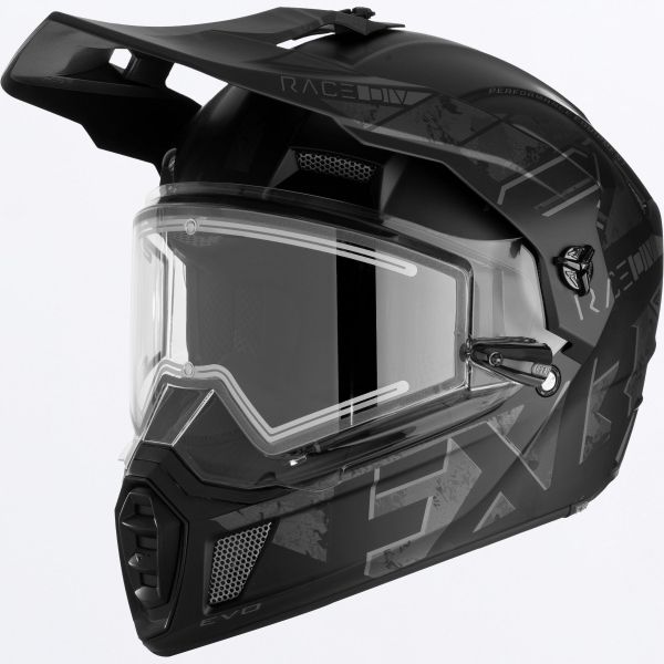 Casti Snowmobil FXR Casca Moto Enduro/Snow Clutch X Evo With E Shield Stealth Black 