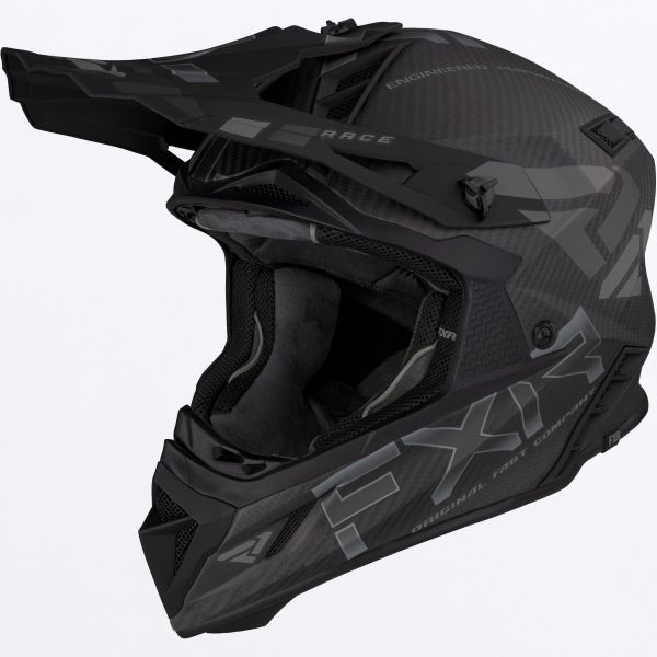 Helmets MX-Enduro FXR Helium Carbon Alloy Helmet With D-Ring Alloy