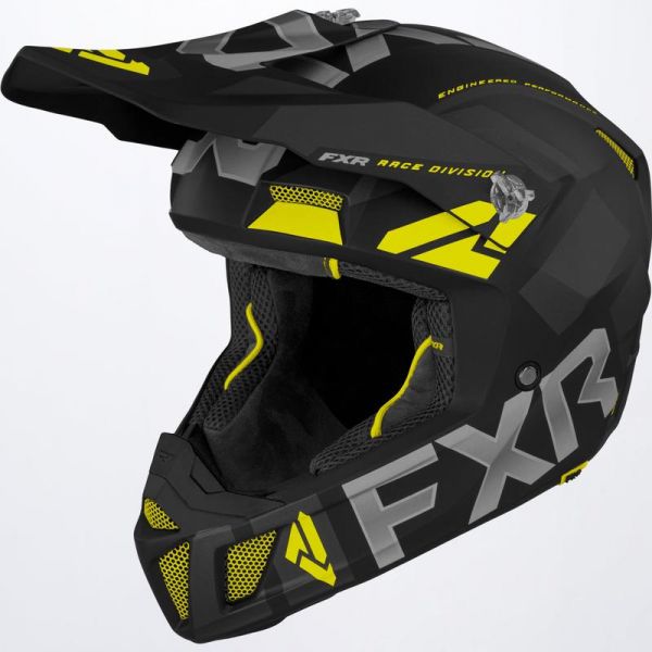  FXR Snow Helmet Clutch Evo Black/Hi Vis