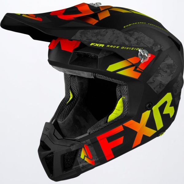 Helmets MX-Enduro FXR Snow Helmet Clutch Evo LE Inferno