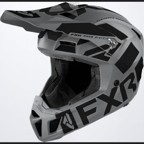 Helmets MX-Enduro FXR Snow Helmet Clutch Evo LE Steel/Black
