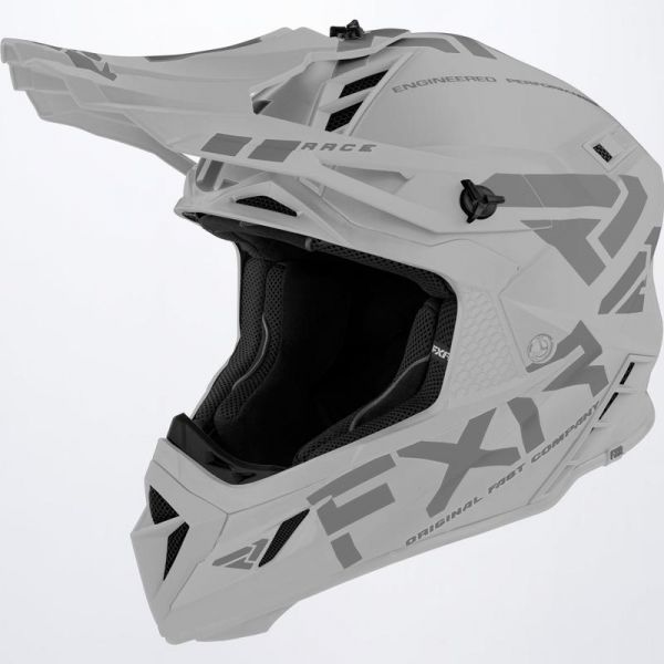 Helmets MX-Enduro FXR Snow Helmet Helium Prime w/D-Ring Steel