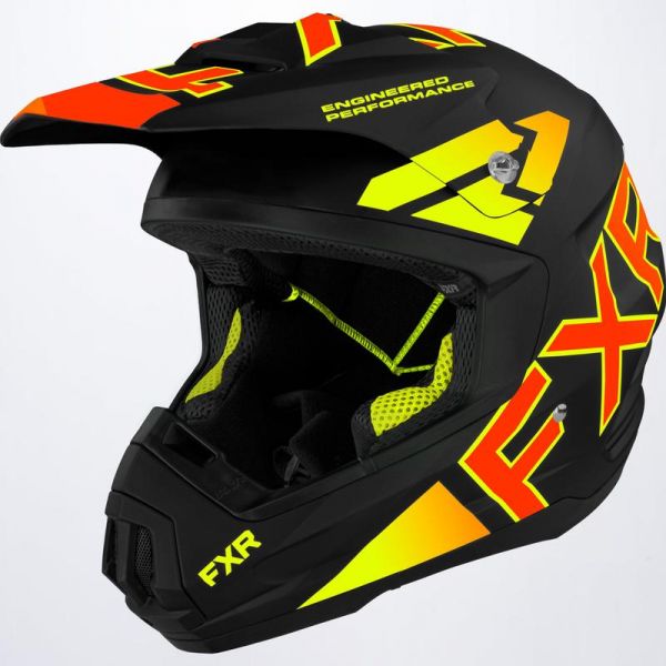 Helmets MX-Enduro FXR Snow Helmet Torque Team Black/Inferno