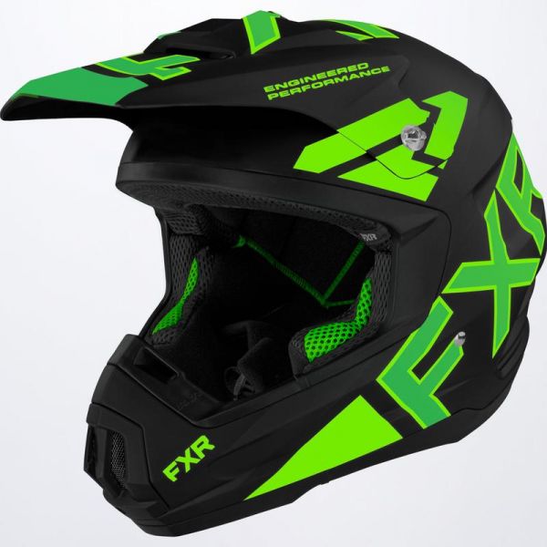 Helmets MX-Enduro FXR Snow Helmet Torque Team Black/Lime