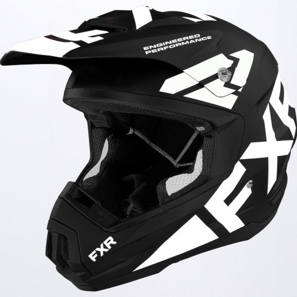 Helmets MX-Enduro FXR Snow Helmet Torque Team Black/White