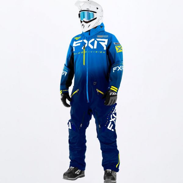  FXR Snowmobil Monosuit Helium Lite Navy/Blue Fade/Hi Vis