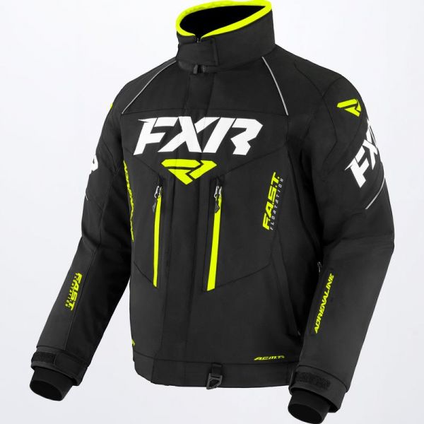 Jackets FXR Snowmobil Jacket Adrenaline Black/Hi Vis