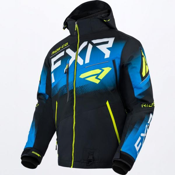 Jackets FXR Snowmobil Jacket Boost FX Black/Blue/Hi Vis