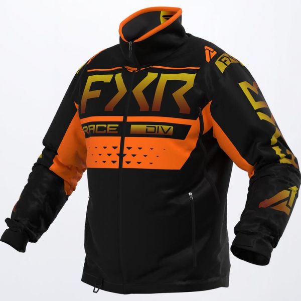 Jackets FXR Snowmobil Jacket Cold Cross RR Black/Gold Inferno/Org