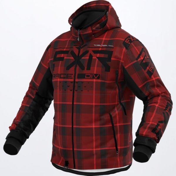 Jackets FXR Snowmobil Jacket RRX Lumberjack Red
