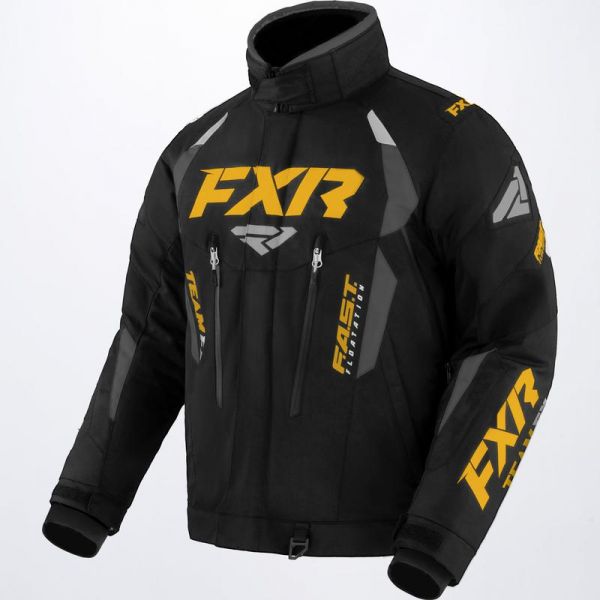 Jackets FXR Snowmobil Jacket Team FX Black/Char/Gold