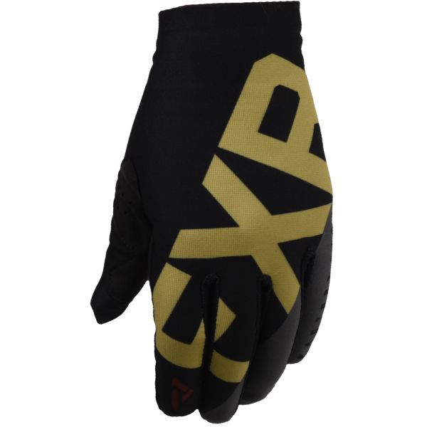 Gloves MX-Enduro FXR MX Slip-On Lite Black/Gold/Rust Gloves