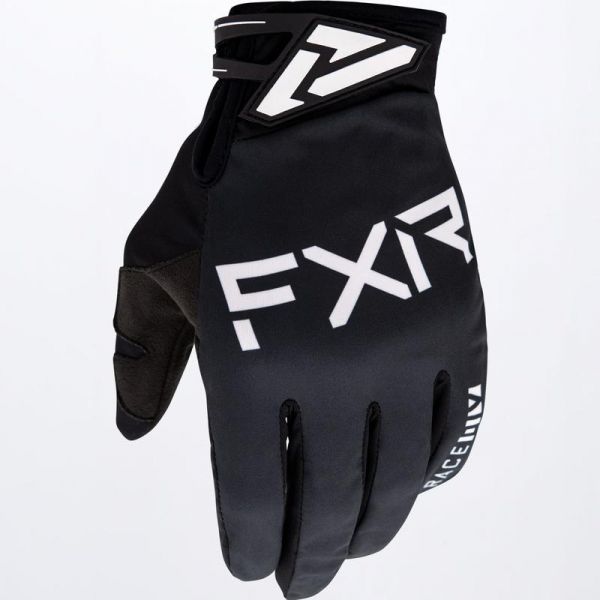 Gloves FXR Cold Cross Ultra Lite Snowmobil Gloves Black/White