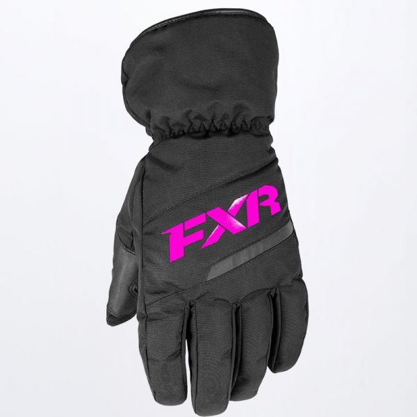 Kids Gloves FXR Snowmobil Youth Gloves Octane Black/Fuchsia 2019