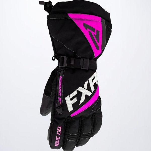 Gloves FXR Fusion Women Snowmobil Gloves Black/Electric Pink