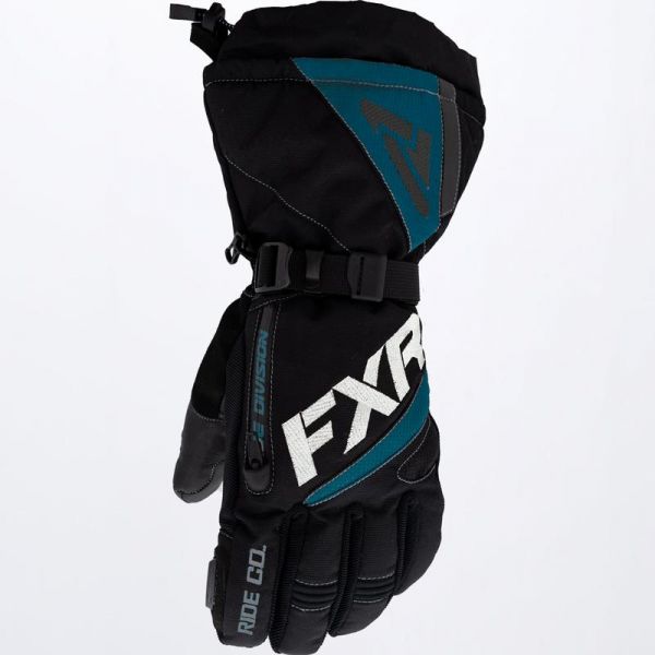 Gloves FXR Fusion Women Snowmobil Gloves Black/Ocean