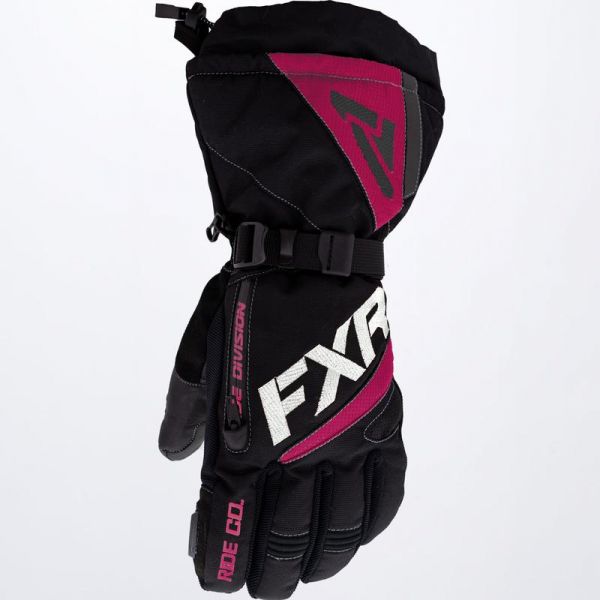 Gloves FXR Fusion Women Snowmobil Gloves Black/Raspberry