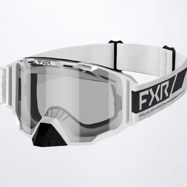 Goggles FXR Maverick Clear Snowmobil Goggle White