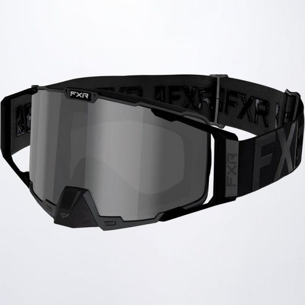  FXR Ochelari Snowmobil Pilot Polarized Smoke Lens + Mirror Finish Black Ops